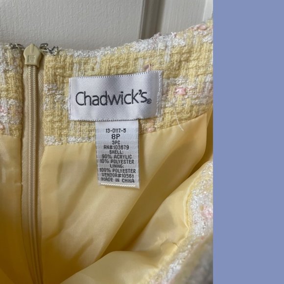 Chadwick’s Lemon Meringue Tweed Skirt Suit - Picture 4 of 11